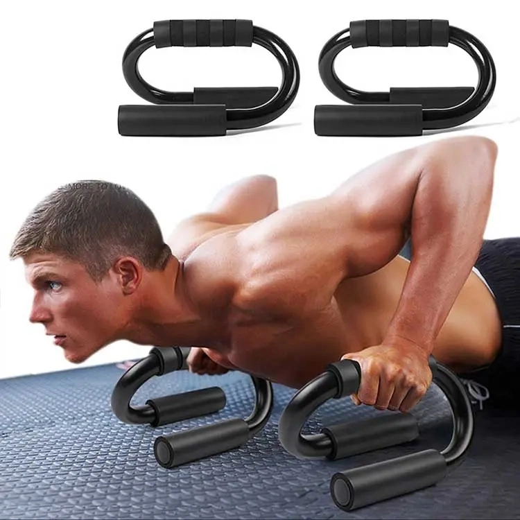 Floor Exercise Pushup Stands S Shape Portable Steel Push up Bars Handles Pushup Stands