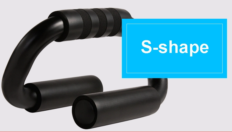 S-Shape Portable Steel Push up Bar Handles, Pushup Stands for Floor Exercise